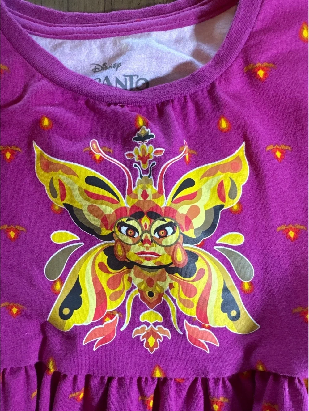 Disney Encanto Girls Tiered Dress Purple Size Large (10-12)
